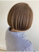 ナチュラルブラウン×ボブ