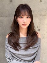 ロンドメリア 天神大名店(Lond Melia)&nbsp;ワンホンへア/くびれレイヤーカット/ブラウンベージュ
