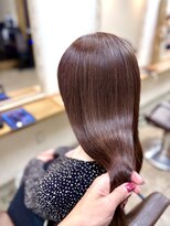 ファム 札幌大通(fam)&nbsp;秋の艶髪◎ロング白髪ぼかし暖色×髪質改善カラー