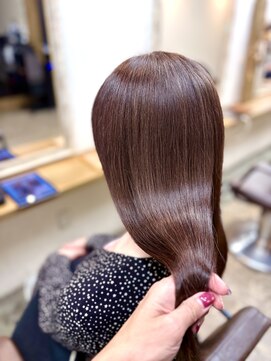 ファム 札幌大通(fam) 秋の艶髪◎ロング白髪ぼかし暖色×髪質改善カラー