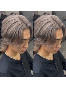 ユアーズヘア 東新宿店(youres hair) ブリーチ1回で作る中華ウルフ・シルバーカラー