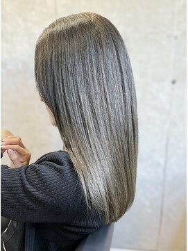 20代30代大人可愛い髪質改善カラーアッシュグレージュ透明感