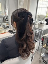 クレア(Crea) ハーフアップ お呼ばれヘア