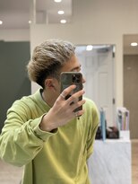 アグ ヘアー ベロ 長浜店(Agu hair bello)&nbsp;メンズブリーチホワイトベージュ