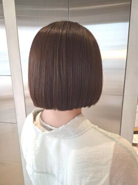 オーガニック リブ 川越(organic+live) 冬の美人見せ◎丸みボブ×ラベンダーアッシュ