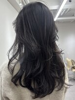 バベル アット フルリール 甲子園口(BABEL at fleurir)&nbsp;バタフライレイヤー/ハッシュカット/ブルーブラック