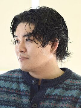 にもう サーフカール　崩しパーマ