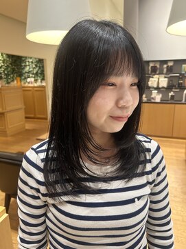 サラ ビューティ サイト 春日(SARA Beauty sight) シースルーバング×透け感レイヤー