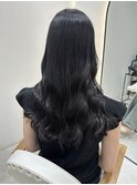 ネイビーグレージュ【福田れん】吉塚美容室 艶髪 髪質改善