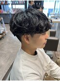 STYLE MENメンズカットダウンバング40%シャドウパーマ藤沢