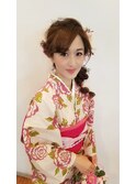 浴衣の着付けとセット