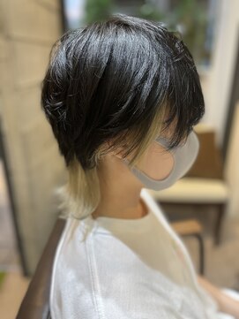 ヘアーメイクパウダー 天王寺寺田町店(Hair make powder) 大人可愛い20代30代40代インナーカラー小顔ウルフレイヤーボブ