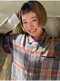 オン眉&丸みボブ