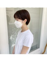 ミント(mint) 耳かけショート/ショート/丸みショート/グレージュ