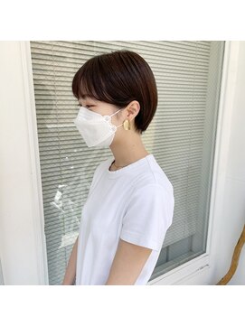 ミント(mint) 耳かけショート/ショート/丸みショート/グレージュ