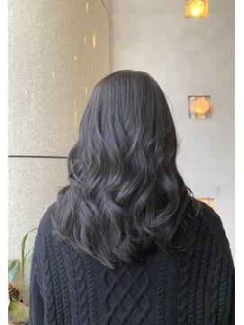 ヘアアンドメイク スタジオ ミムロ(HAIR&MAKE STUDIO MIMURO) 暗髪風グレージュ・ウェーブ巻き