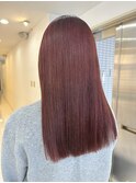 学割カラー/春カラー/ピンクカラー/暖色カラー/ストレートヘア