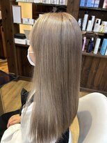 ジャストヘア ラポール 北久里浜店(just hair RAPPOR) 【根岸真奈美】ハイトーン　ミルクティーベージュ