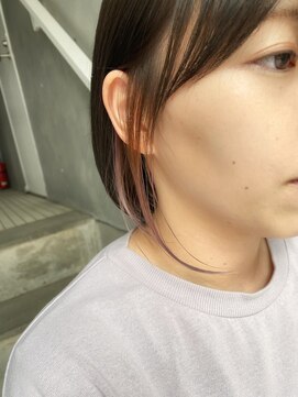 トト 船橋店(toto.) 黒髪/グレーベージュ/レイヤーロング/前髪パーマ[西船橋/津田沼]