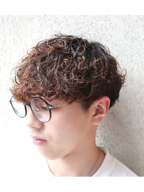 MEN'S　HAIR　　マッシュパーマ　波巻きパーマ　茨木市