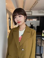 サンド 鹿児島中央(sand)&nbsp;黒髪/グレーベージュ/レイヤーロング/前髪パーマ[鹿児島駅]