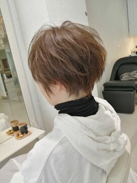 ファイブボックスヘアー 広島(five vox hair) 【白髪染め】3ステップカラー 大人ショート【50代/女性】