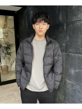 ムード 立川(MHOOD) ツイストスパイラルパーマツーブロックメンズマッシュ