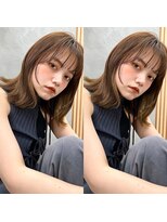 ロンドプロフィール 浦和(Lond profil)&nbsp;中川　前髪カット顔まわり似合わせ外ハネくびれレイヤーミディ