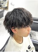 ＊緩め波巻きツイスパ/マッシュウルフ/メンズパーマ