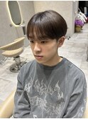 シースルーバングマッシュ