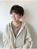 無造作パーマショート