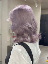 ベレーザ 渋谷(BELEZA) 9527ラベンダーパープルベビーピンクレイヤーハイトーンカラー