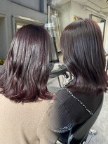 シーン(seen)&nbsp;ツヤ髪チェリーレッドボルドーカラー ワインレッド 忠願寺