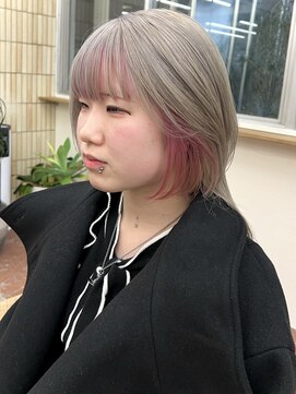 パークレーン アイス イヴェン(park lane ICI yeven) ハイトーンホワイトカラーデザインカラーインナーカラーYUKI