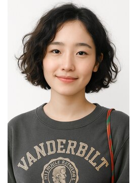 ラレイ ハラジュク(Lalei harajuku) 原宿スパイラルパーマボブパーマ大人ボブウェーブヘア黒髪パーマ