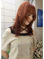 イェン(Yen.)&nbsp;アプリコットオレンジカラーミディアムウルフレイヤー