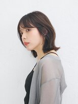 ソーエン バイ ヘッドライト 日暮里店(soen by HEADLIGHT) ミディアムレイヤー暗めカラーデザインカラーオリーブグレージュ