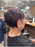 ツーブロックのボブスタイル
