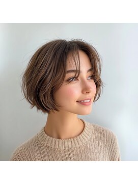 ロディーナコク 大口 新子安(rodina.coc) 30代40代50代◎大人ナチュラルレイヤーボブ/白髪ぼかし