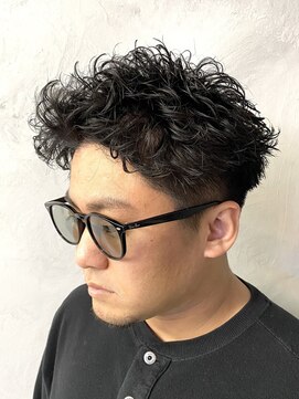 メンズサロンロス(LOSS) ピンパーマショート