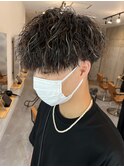 ハイライト/メッシュ/ツイストパーマ/ツーブロック/メンズ