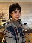 ベリーショート/パーマ/セシルカット/ショートヘア/オン眉