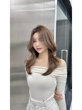 アクション 心斎橋店(ACTION) 20代30代可愛いを更新する韓国ヘア　ブリーチなし透明感カラー