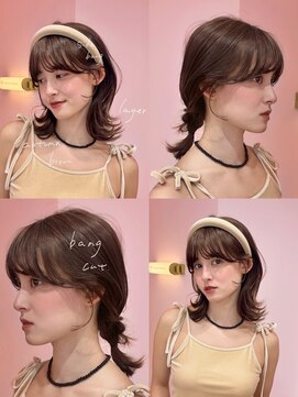 ボタン シブヤ(VOTAN SHIBUYA) 結んだ時も♪巻き下ろした時も♪ お洒落に盛れるお顔周り.."・