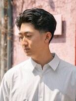 ペルズヘア(PELLS HAIR)&nbsp;ニュアンスパーマフェザーパーマテーパーフェード大人メンズヘア
