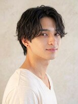 ウィールール 手稲店(WE RULE) 毛流れハンサムショートセンターパートメンズ黒髪爽やか