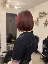 セジールへアメゾン(SAISIR HAIRMAISON)&nbsp;ミルクティーブロンド/ダークブルー/デジタルパーマ/岡山