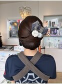 【祭りセット】夜会巻きアレンジ