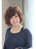ラフピュアショートパーマスタイル