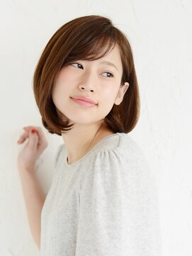 アース 三木店(HAIR & MAKE EARTH) くびレイヤーグレージュエモージュ大人ショート小顔似合わせ